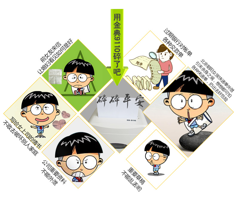 金典碎紙機gd-9110